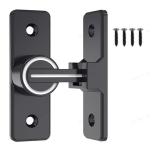 High Quality Zinc Alloy Unidirectional Barn Door Lock 90 Degree Gate Door Latches for Wooden Door