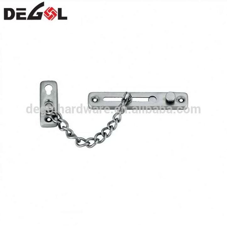 Strong home door safety chain in thickened metal door latch