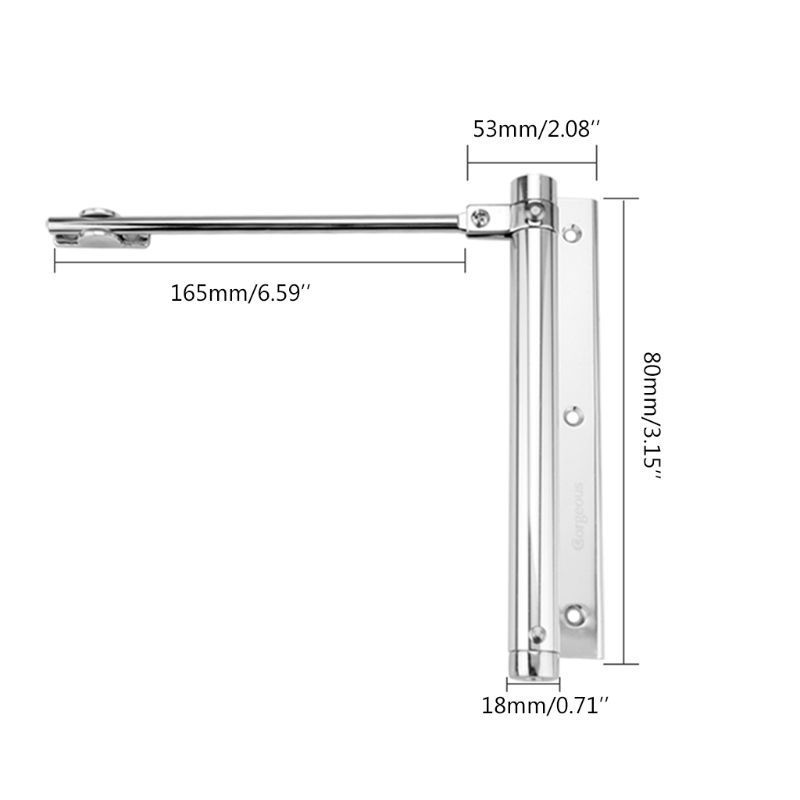 Hot Sale Simple Install Door Closer Adjust Speed Safety Spring Door Closer Convert Hinged Doors to Self-Closing