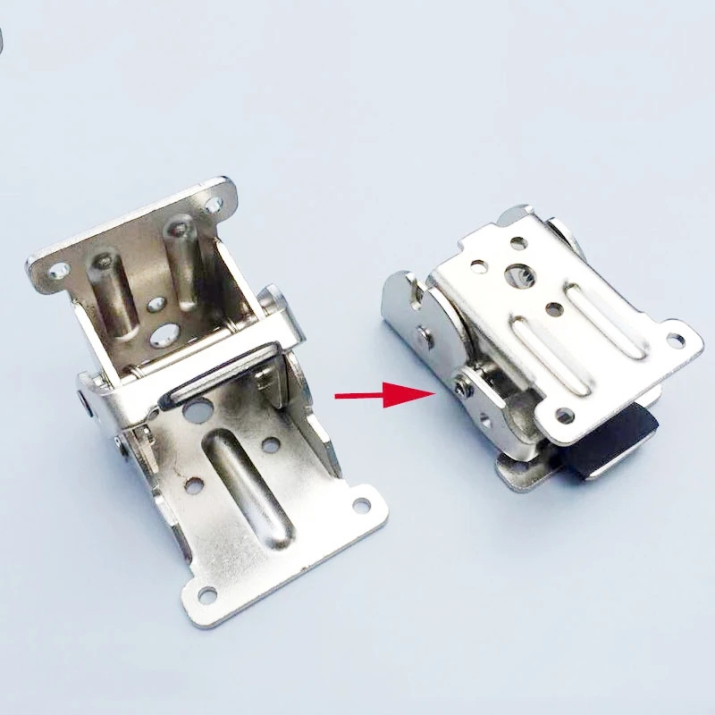 Self-Locking 90 Degree Folding Hinge for Chairs and Tables Stainless Steel Foldable Feet for Kitchen Use