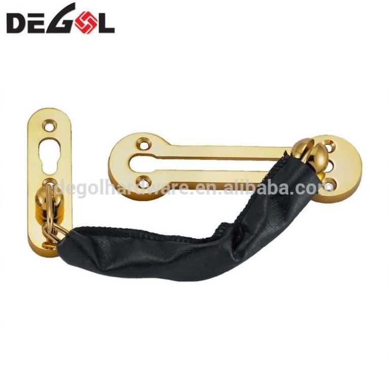 Strong home door safety chain in thickened metal door latch