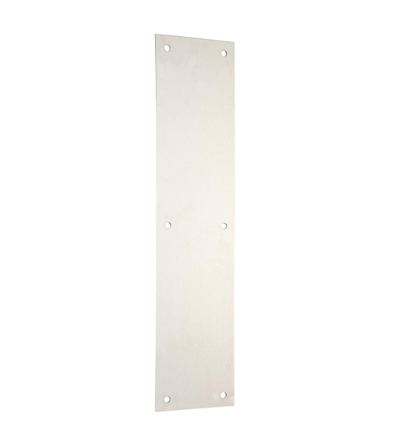 Satin Nickel Stainless Steel  Door Kickplate Door Push Plate for Exterior Doors