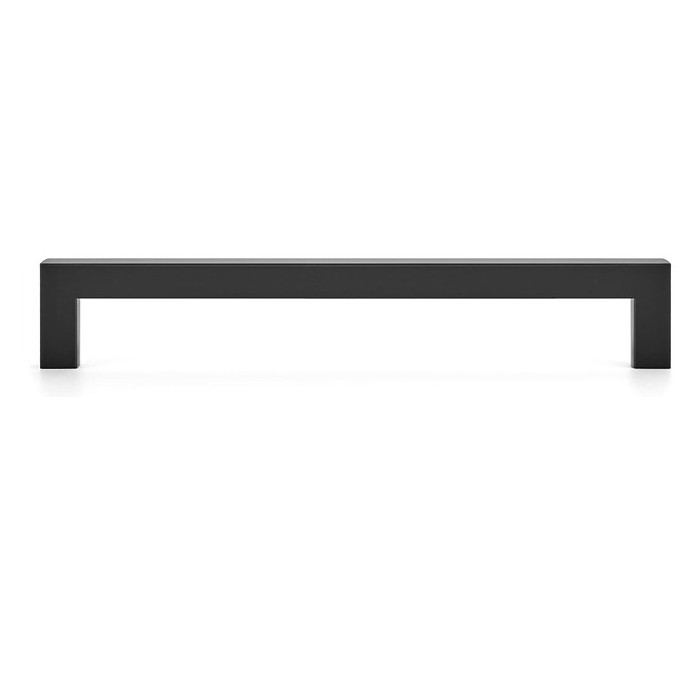 Matte Black Square Cabinet Handles Matte Black Kitchen Cabinet Pulls & Drawer Pulls Multi-Purpose Door & Closet Handles