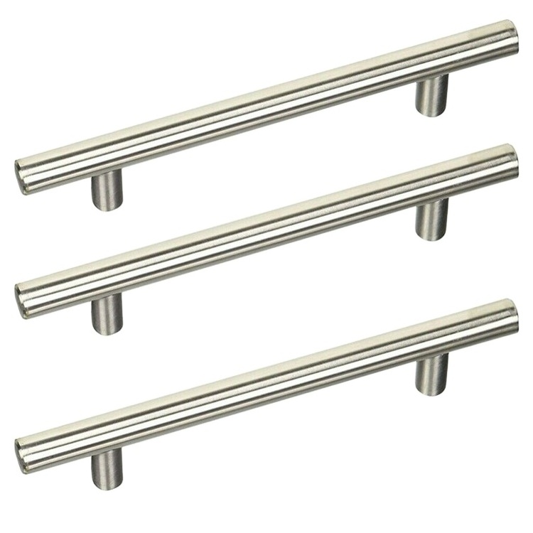 Modern stainless steel kitchen door cabinet t bar handle cabinet handle furniture handles