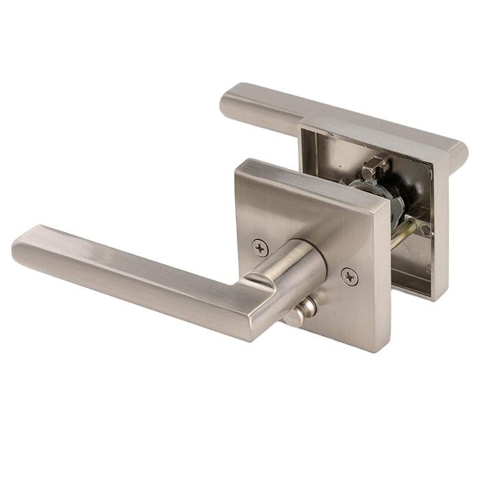 Hot Selling 65 70 75 80 mm Zinc Alloy and ABS Door Lever Handle Lock for Residential and Commercial Use with 60mm Backset