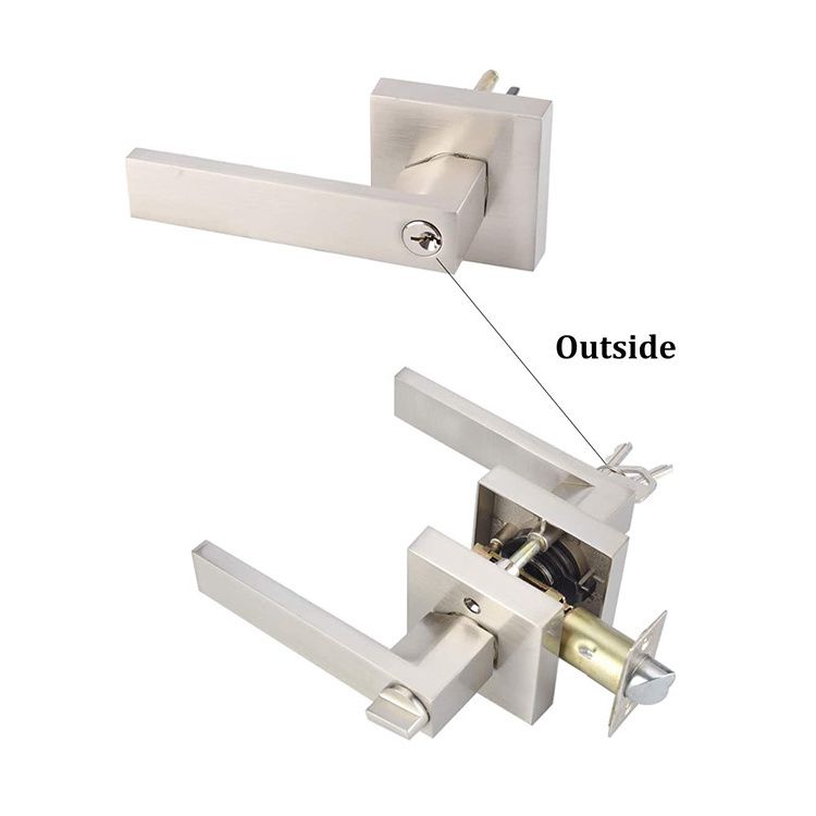 Heavy Duty Stainless Steel high-end lever tubular latch passage door handle lock