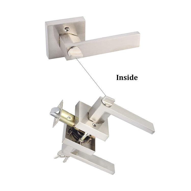 Heavy Duty Stainless Steel high-end lever tubular latch passage door handle lock