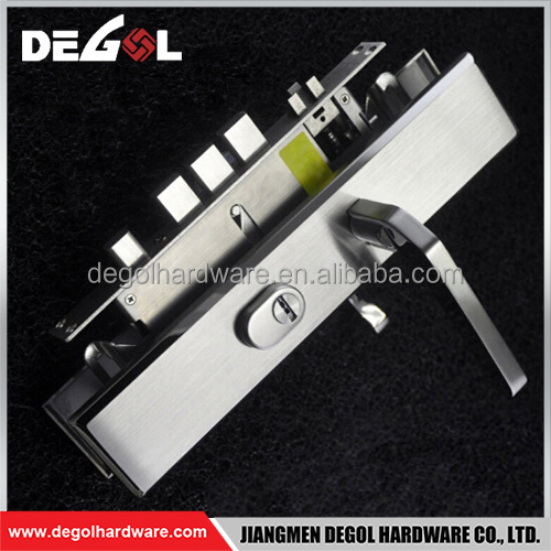 Top quality stainless steel high security hotel design entrance gate european door handle lock