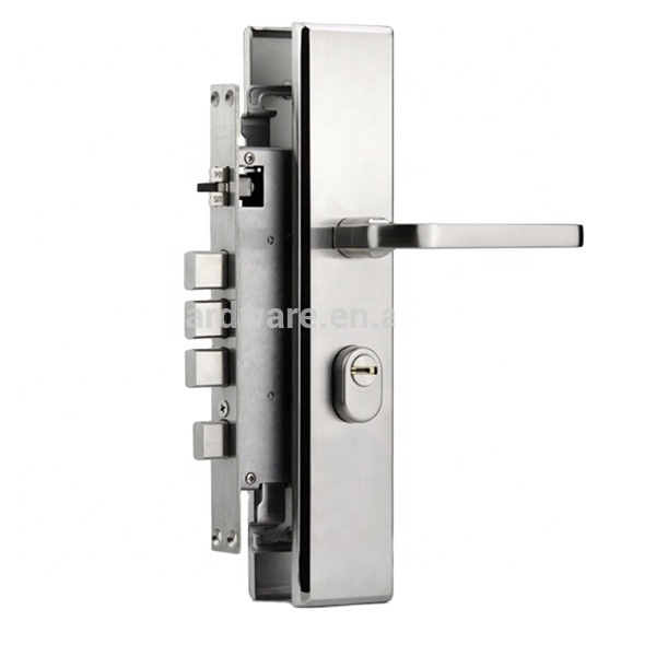 Top quality stainless steel high security hotel design entrance gate european door handle lock