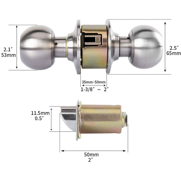 Keyless entry door knob Professional For Glass Door Knob