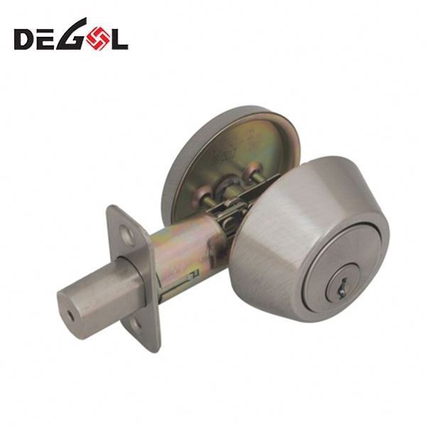 Home Door Gate Single Cylinder Deadbolt Chrome Stainless Steel Dead Bolt Door Lock