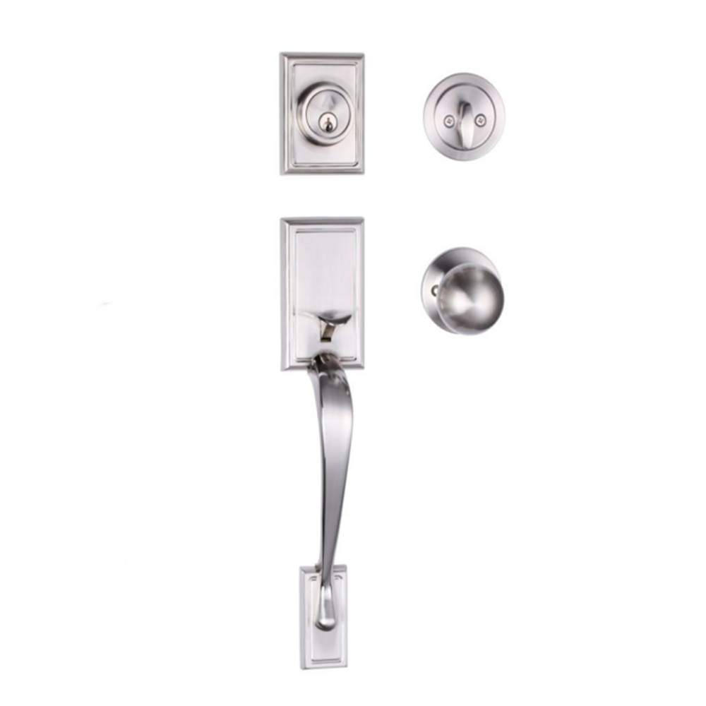 Luxury European Villa Door Lock Indoor Hotel Conference Room Single-open Solid Wood Door Lock