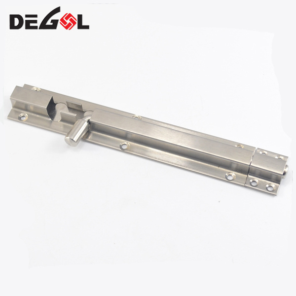 Top quality types of vertical locking flush conceal stainless steel sliding door bolts