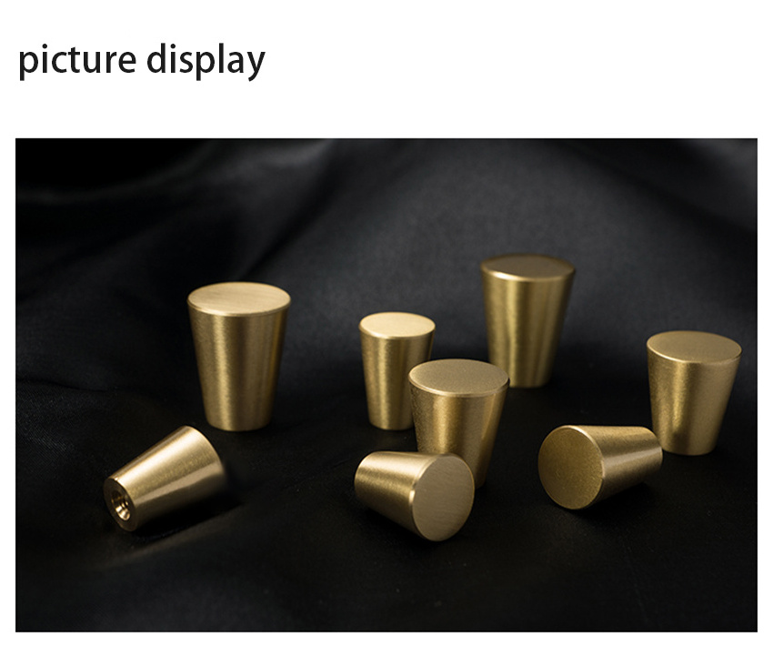 Pure Brass Gold Decorative Cabinet Drawer Door Knobs Handle Pull for Furniture