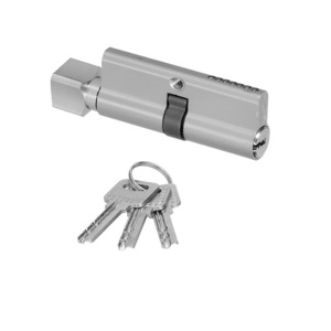 Anti-Theft Indoor Bedroom Safety Lock Cylinder Key Cylinder Aluminum Iron Alloy with 3 Keys for Door Thickness 35-50mm