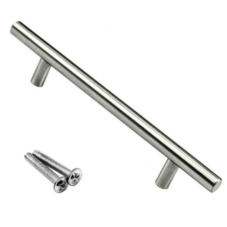 Modern stainless steel kitchen door cabinet t bar handle cabinet handle furniture handles