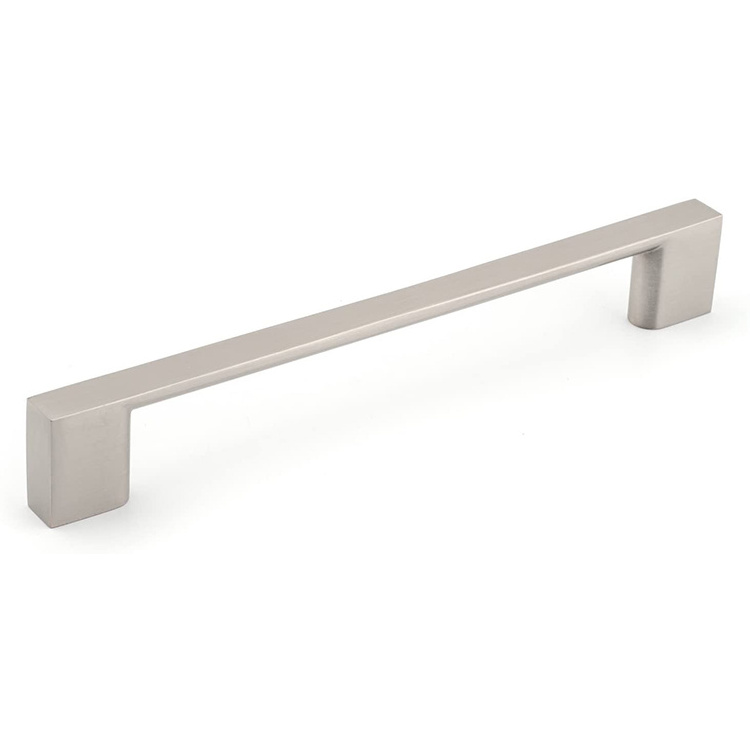 Modern Satin Nickel Cabinet Pulls and Drawer Handles Alloy Stainless Steel ABS for Kitchen & Dresser Doors