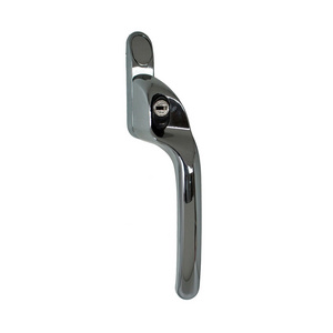 Window Handle With Lock Inner Flat Open Inner Open Curtain Window Door Aluminum Alloy Handles Hardware