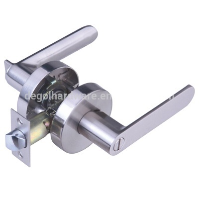 Popular in north american tubular lever door handle lock for bathroom