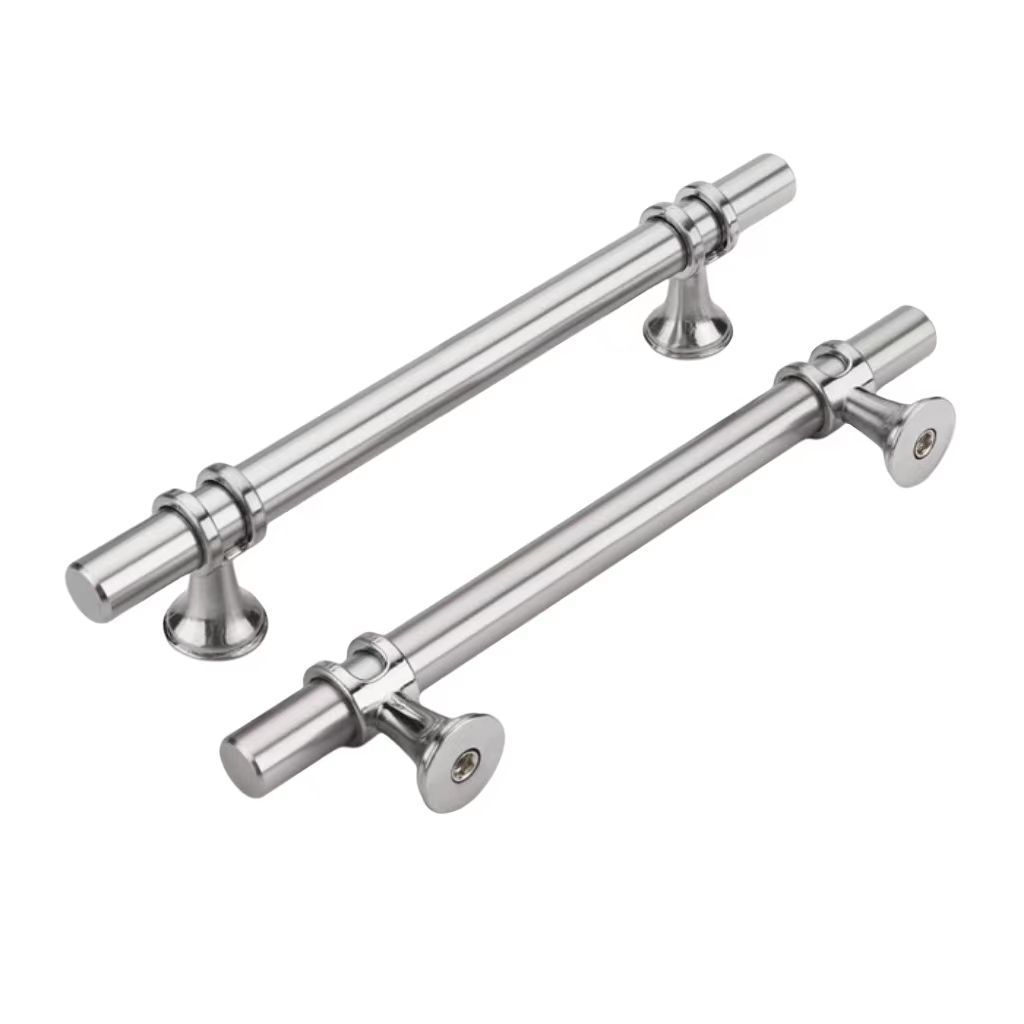 5-Inch Matte Black Aluminum Cabinet Pulls Handles and Knobs for Kitchen and Dresser Hardware Pulls and Knobs