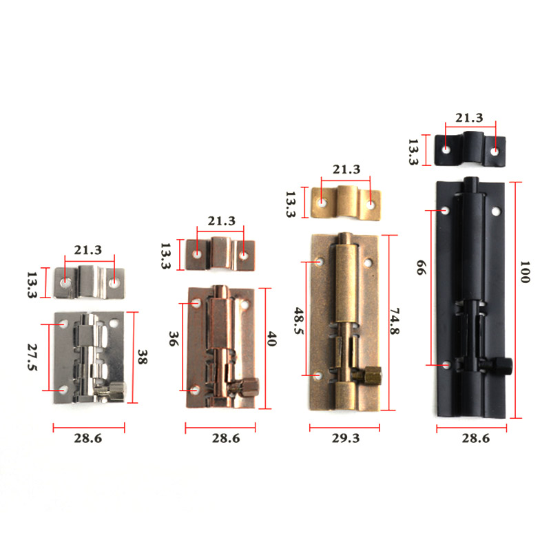 Security Door Guard Stainless Steel Barrel Slide Bolt Latch Bathroom ...