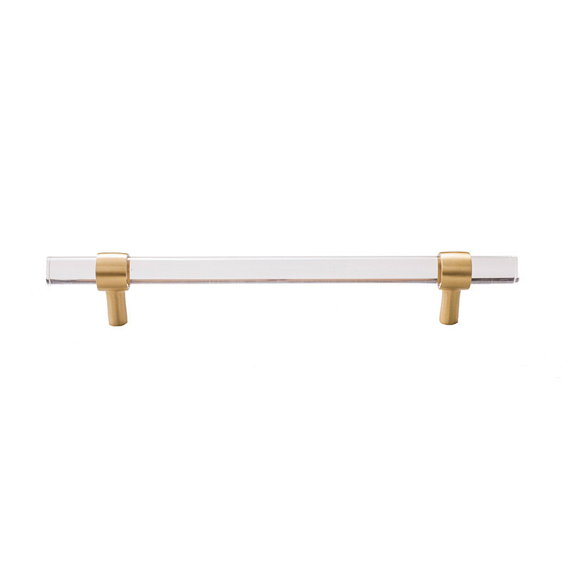 Cabinet Handles 4 Inch Cabinet Pulls Clear Crystal Acrylic Gold Drawer Pulls door handles