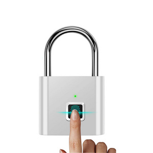 One Touch Open Fingerprint Lock with USB Charging Suitable for Gym School Staff Locker Fence and Luggage