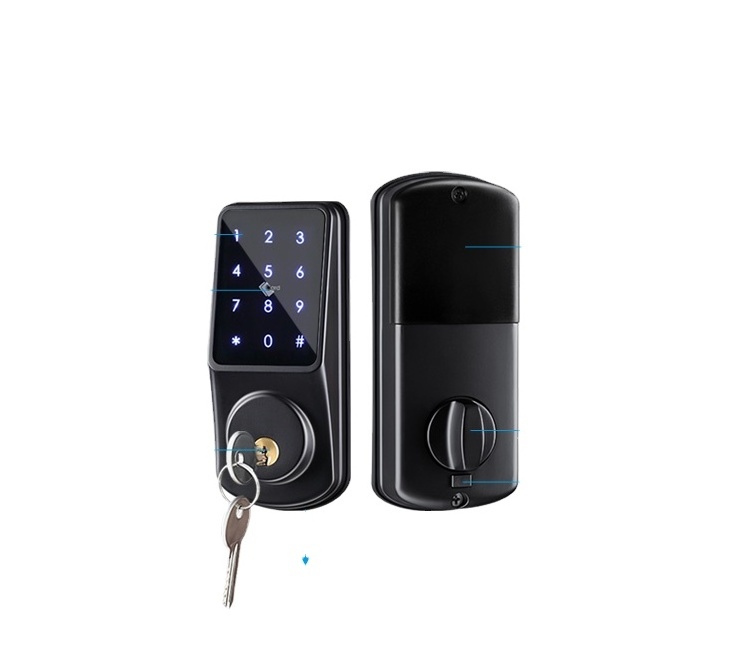 Secure Pro Smart Lock with Left Fingerprint & WiFi, Patented Keypad Deadbolt Door Lock, Keyless Entry Door Lock