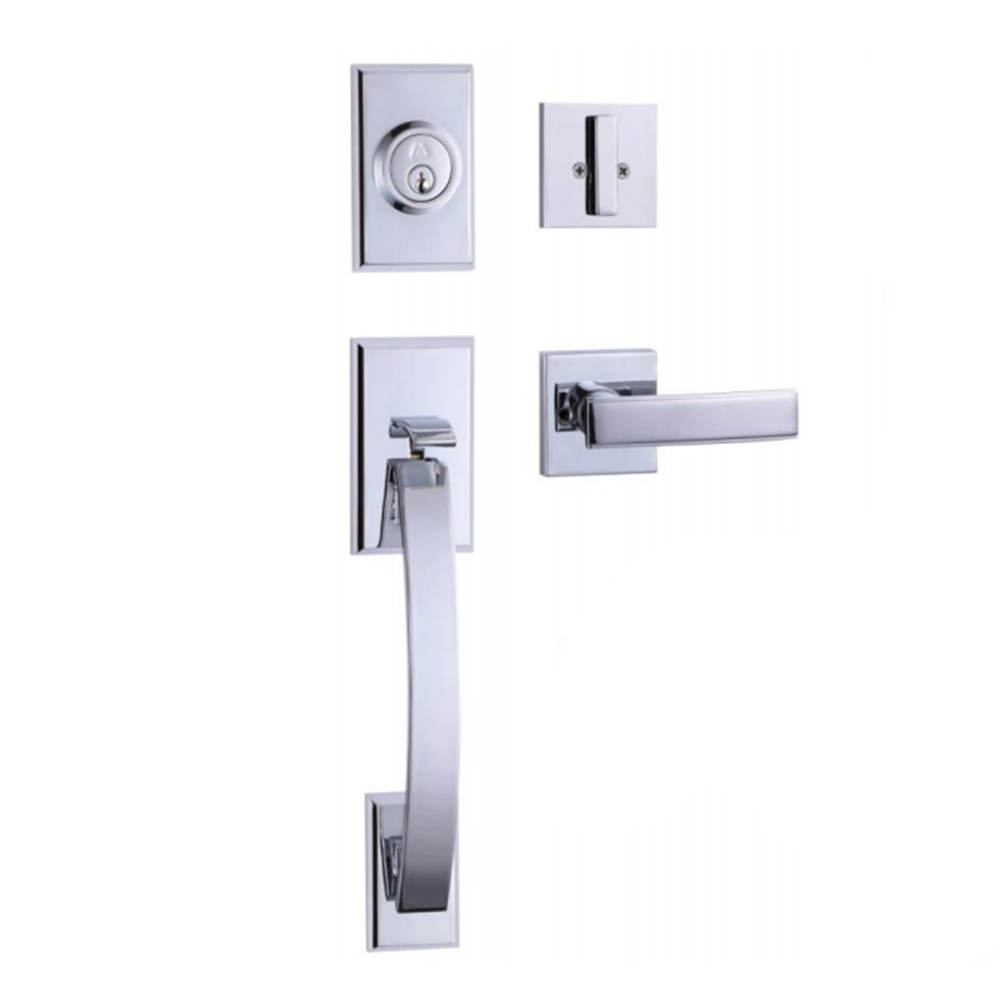 Luxury European Villa Door Lock Indoor Hotel Conference Room Single-open Solid Wood Door Lock