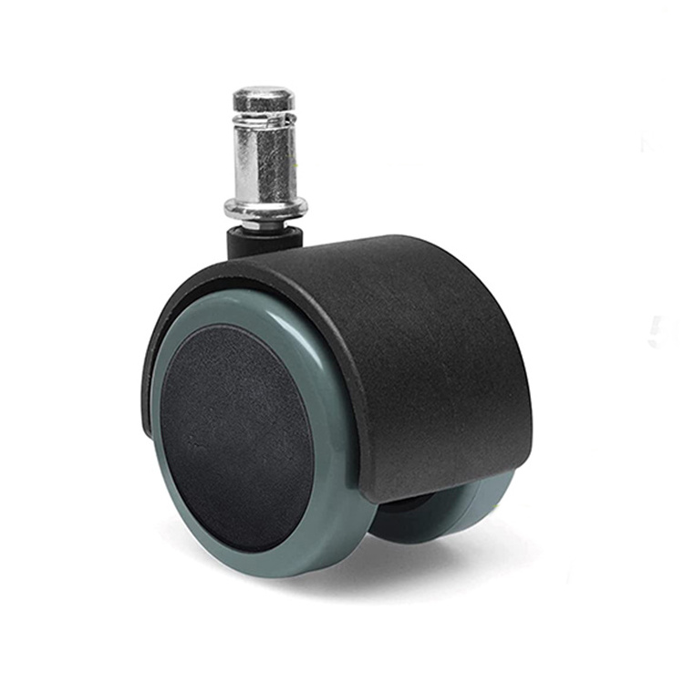 3 Inch Replaceable Rubber Swivel Caster for Office Chairs Furniture Casters in PU Steel PVC PA-for Bedroom and Living Room