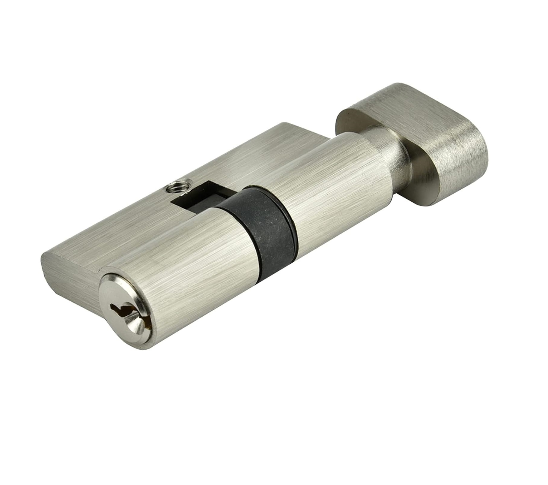 Anti-Theft Indoor Bedroom Safety Lock Cylinder Key Cylinder Aluminum Iron Alloy with 3 Keys for Door Thickness 35-50mm