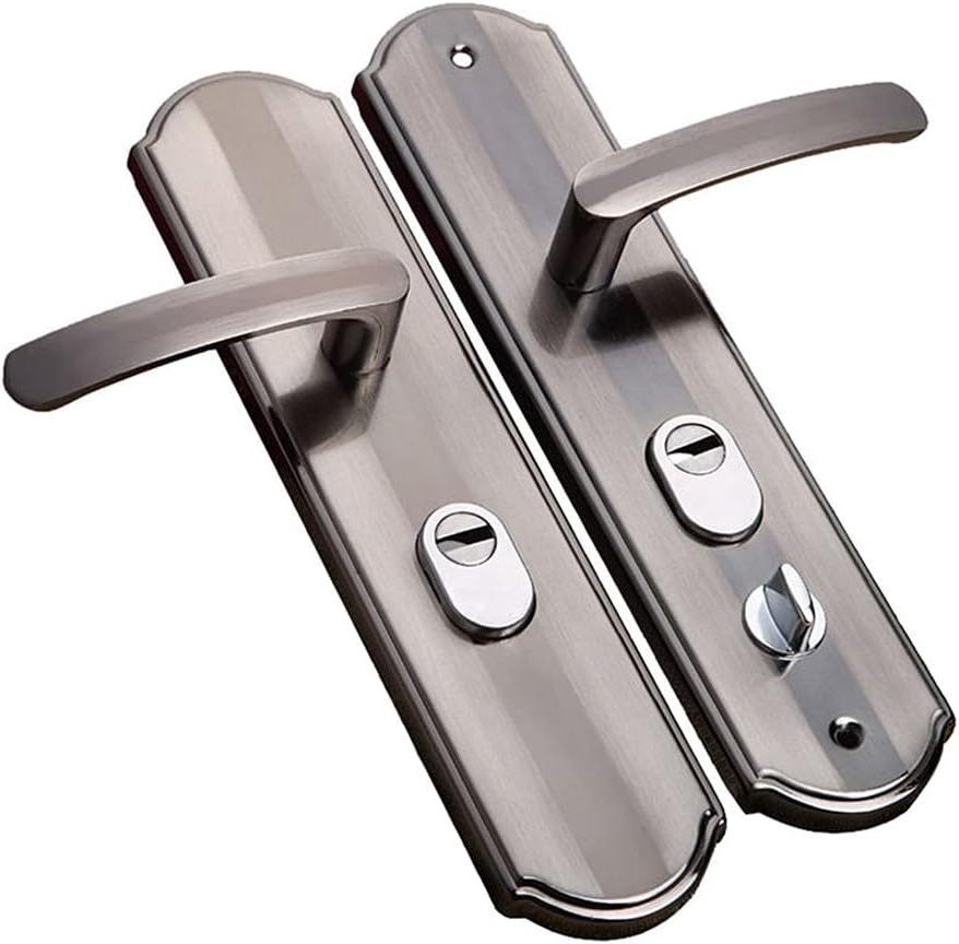 Aluminium Alloy Door Handle Universal Security Door Handle Pair Lock Thickened Panel Handle Door Lock Household Hardware