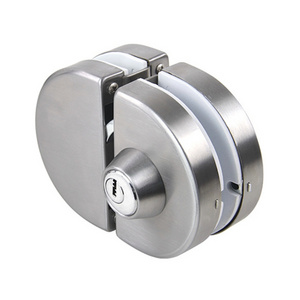 Glass Door Lock Durable Stainless Steel for 8 mm-12 mm  Double Bolts Swing Push Sliding Thickness Glass Door with 3 Keys