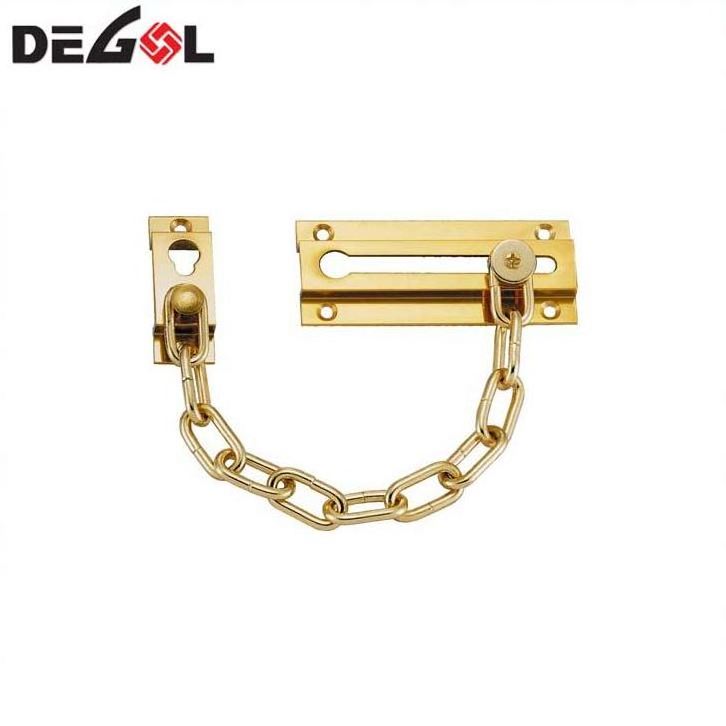 Strong home door safety chain in thickened metal door latch