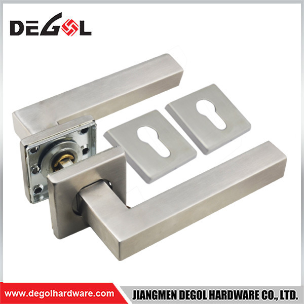 Supply all kinds of entrance door handle,fire rate door handle stainless steel ,interior door handle Satin finish