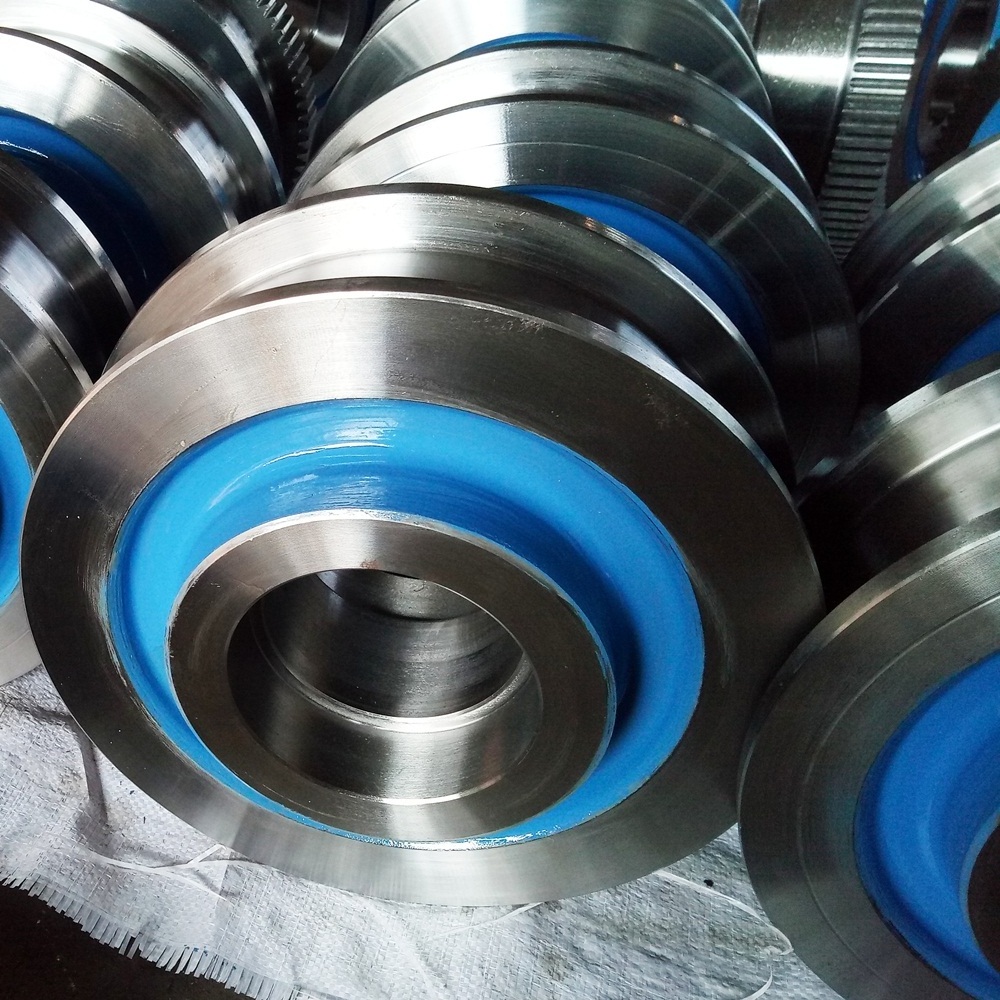 350,450,500,900mm diameter customized heavy duty railway wheel heavy duty wheels