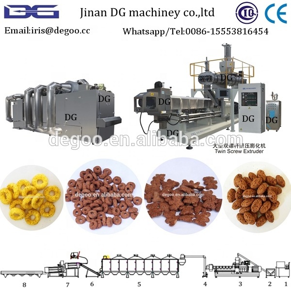 Puff Extrusion Rice Crispies Cereal machine/Kelloggs Corn Flake Production Line Price