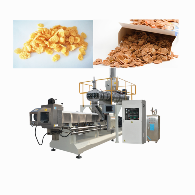 Cereal Flakes Snack Food Machine/Instant maize extruded Flaking Machinery Jinan DG