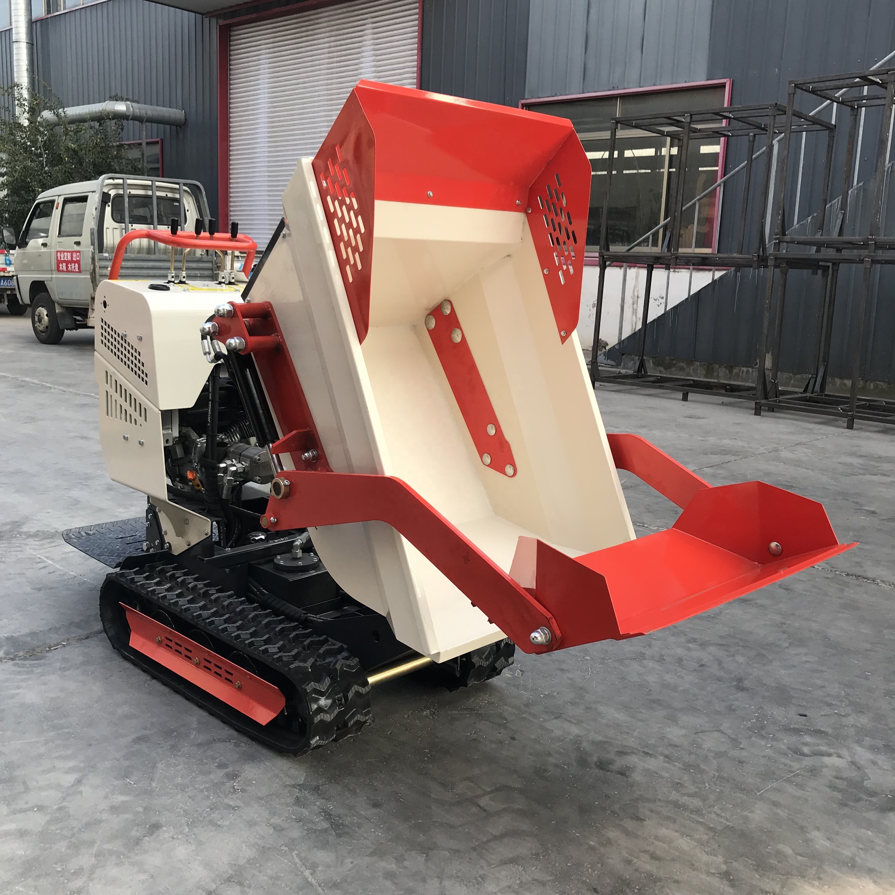 Brand New Small Crawler Power Cart 500kg Dumper Power Dumper Can be used for family farms Ships fast!