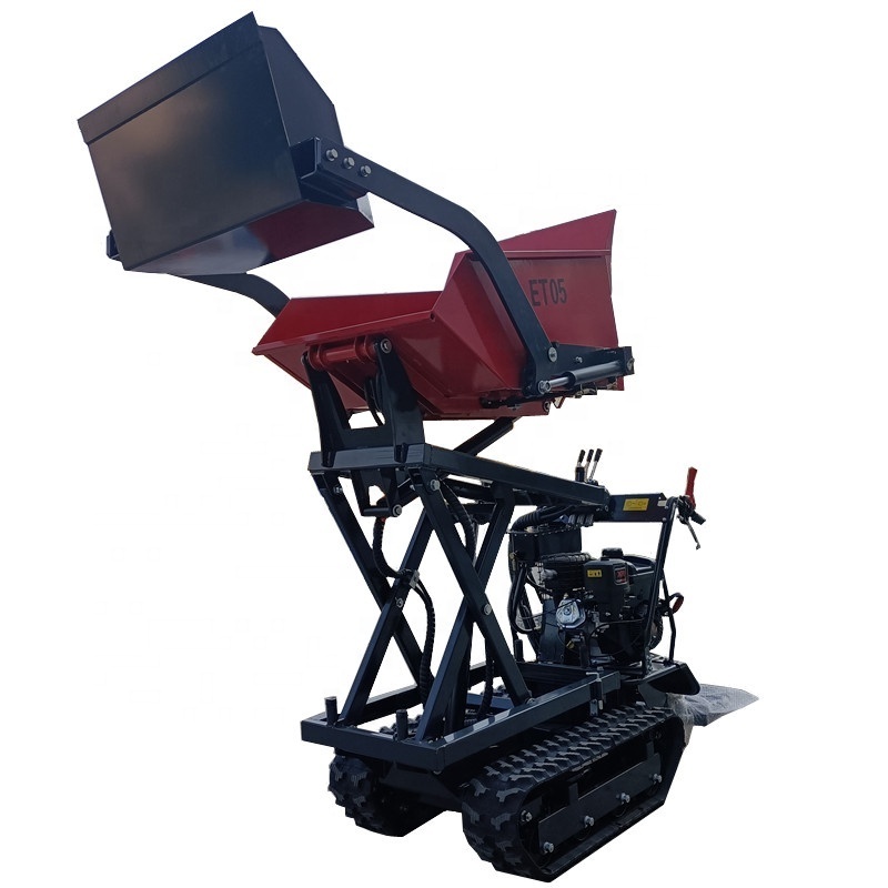 Wholesale Multi-Functional Mini Transporter  Dumper Wheelbarrow 10HP Gasoline/Diesel Engine Mini Concrete Dumper