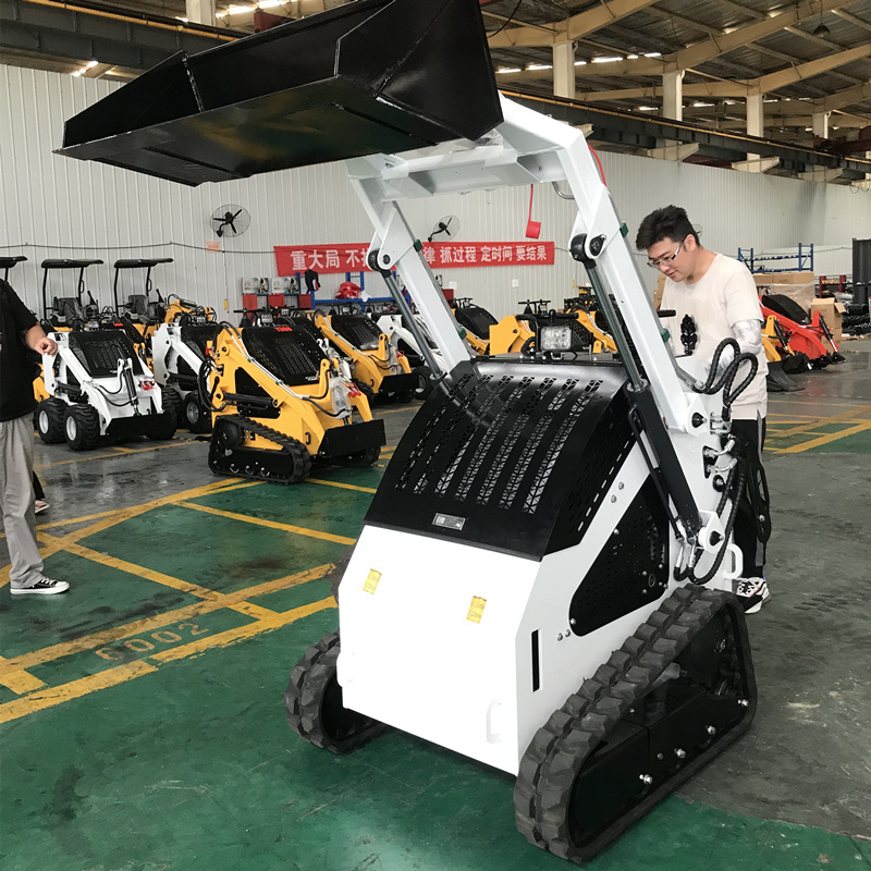 Mini Brand New Crawler Skid Steer Loader w/Multiple Accessories w/Snow Blower Auger