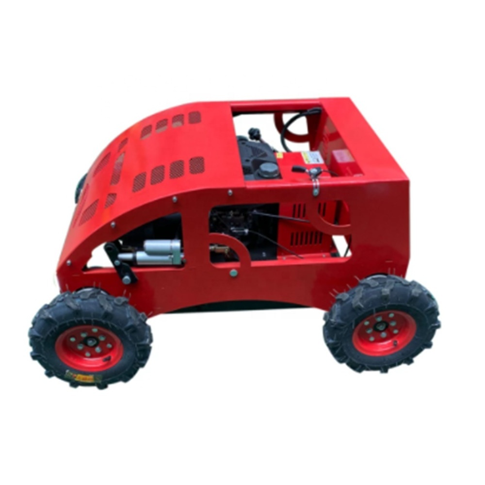 High quality hot selling 4 Drive Steep Slope Mowing Machine Radio Controlled Wheel Mower