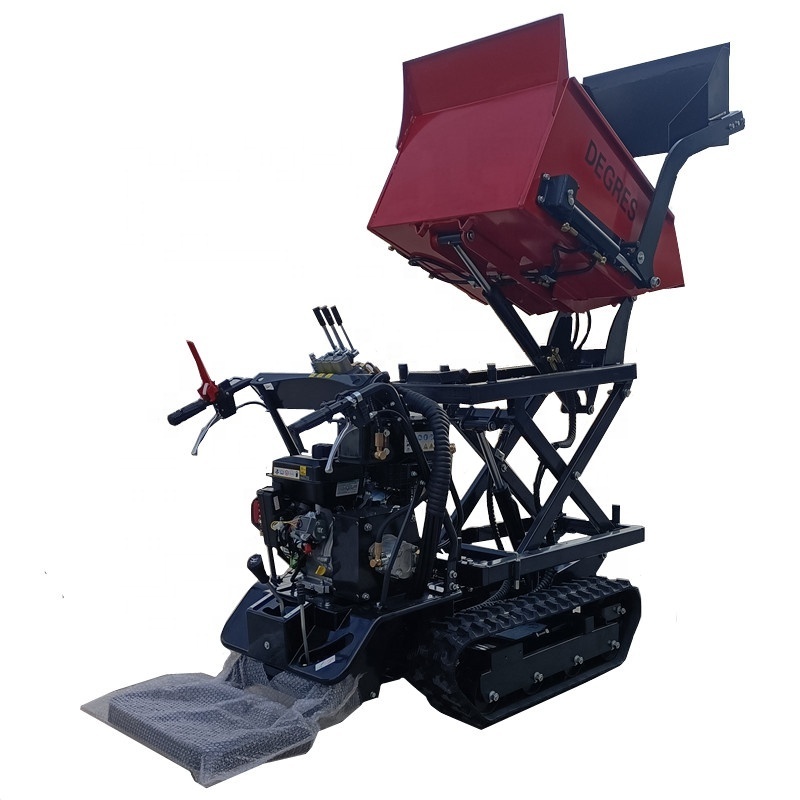 Wholesale Multi-Functional Mini Transporter  Dumper Wheelbarrow 10HP Gasoline/Diesel Engine Mini Concrete Dumper