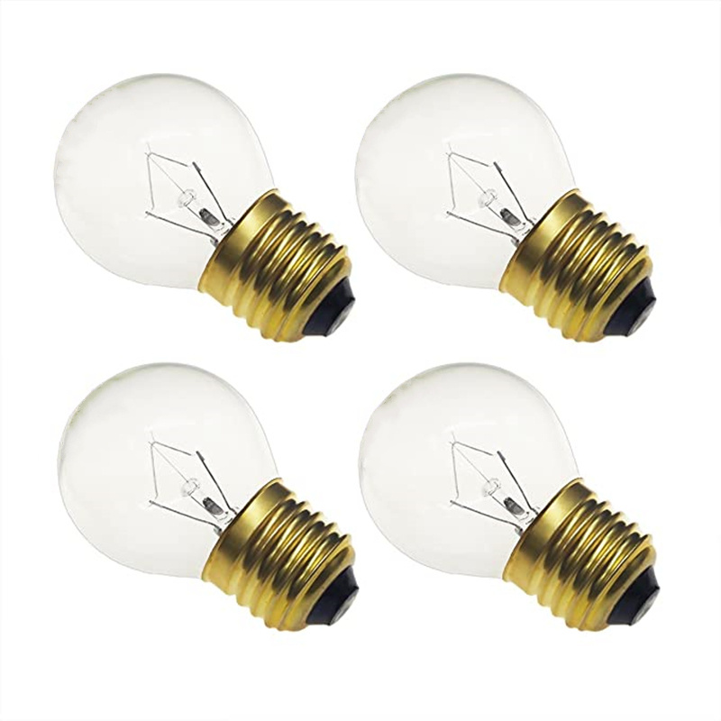 G45 Oven Light Bulbs, High temperature Resistant Bulbs, 40 Watt Appliance Replacement Bulbs for Oven, Stove,  Microwave