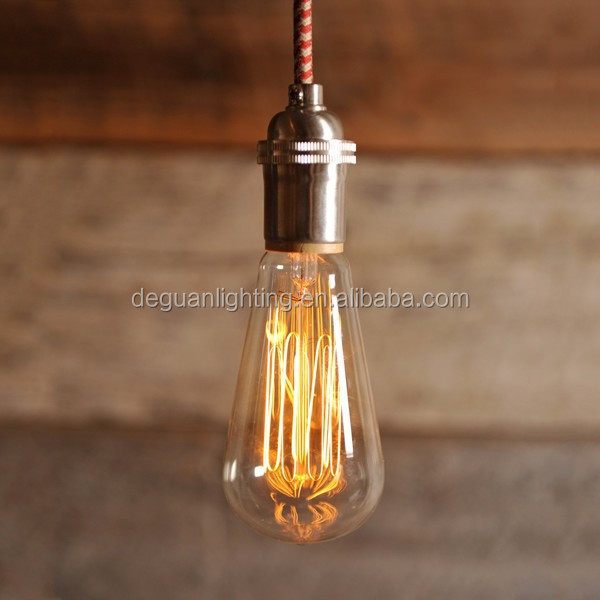 Vintage Antique Edison bulbs ST64 E26/E27 Filament Long Life Edison 120V 60W Light Bulbs