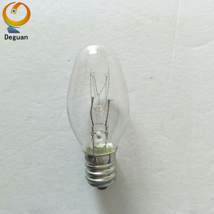 Hot sales products E12 C7 incandescent bulb for 4W 120V 220V light bulb