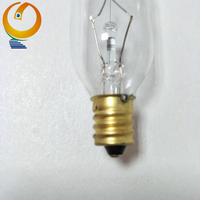 refrigerator bulb T25 clear edison light bulbs 130v 40w e12 base with China factory price