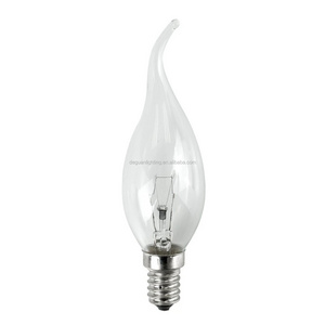 High Light Efficiency Soft Spiral Filament e14 Dimmable chandelier  Led Candle Bulb C35 110v 25w