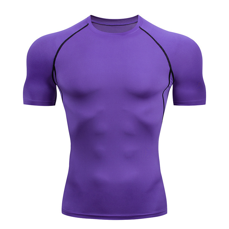 NA Customized logo fitness t-shirt 90 polyester 10 spandex breathable sports gym t-shirt men's quick drying sports t-shirt