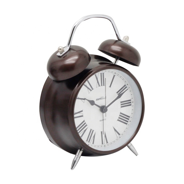 Deheng Twin Bell Alarm Clock Custom Antique table desk clock manufacturer